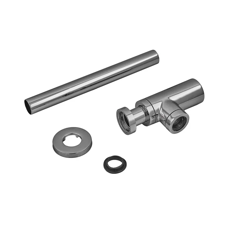 Сифон для раковини KOER латунь 1 1/4" хром пляшковий