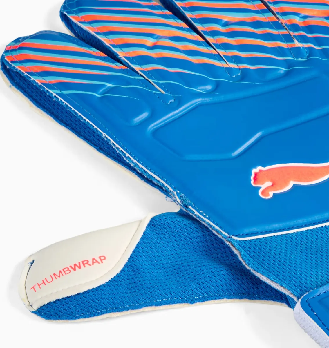 Воротарські рукавиці Puma латекс 6 блакитний білий