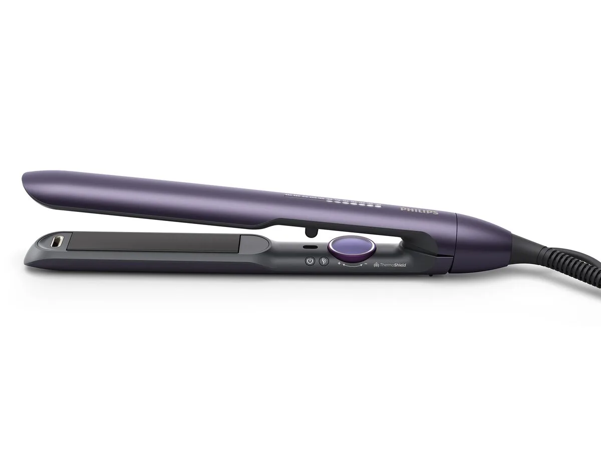 Випрямляч Philips Series 7000, 240Вт, 12-230С, кераміка, турмалін, фіолетовий металевий.