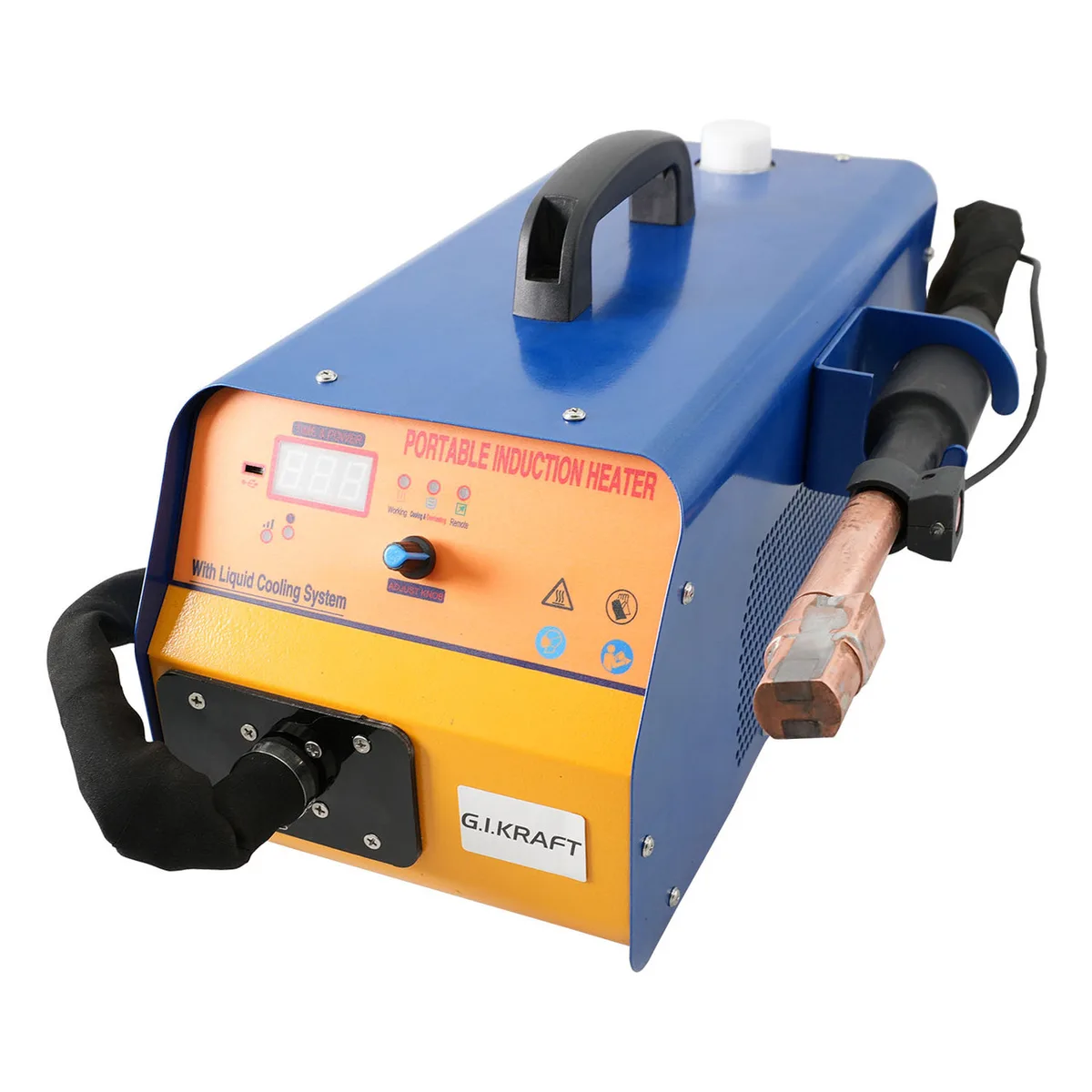 Індукційний нагрівач GIKRAFT WCIH-3.5KW 3,5 кВт рідинне охолодження 220В метал 13,9 кг