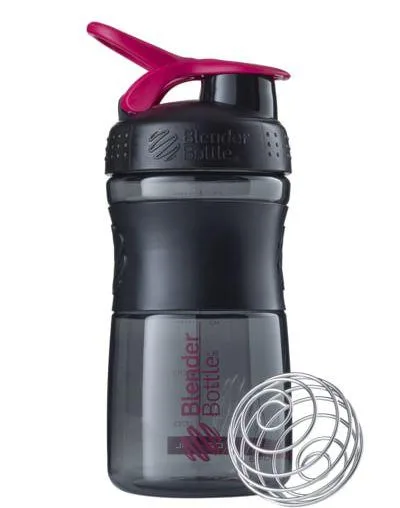 Шейкер спортивний BlenderBottle Tritan 590 мл Чорний/Рожевий