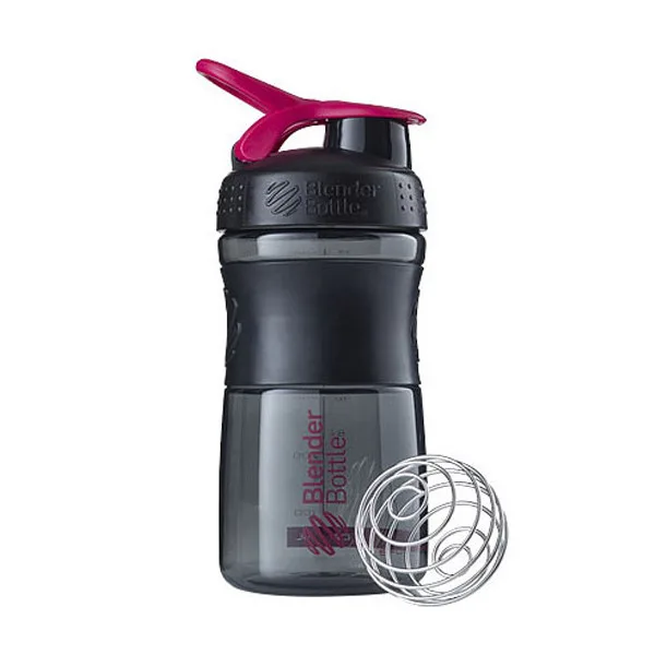 Шейкер спортивний BlenderBottle Tritan 590 мл Чорний/Рожевий