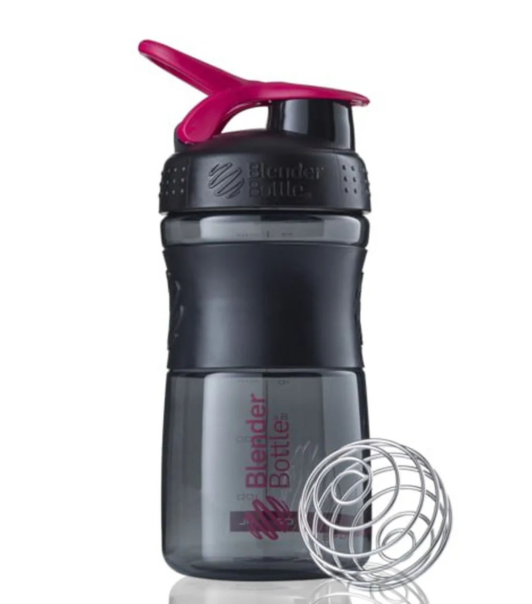 Шейкер спортивний BlenderBottle Tritan 590 мл Чорний/Рожевий
