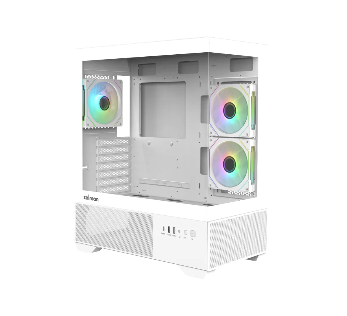 Корпус Zalman Chronix V2 без БЖ, 1xUSB3.0, 1xUSB2.0, 1x Type C, 2x120мм ARGB Reverse,  4x120мм ARGB, VGA 410мм, LCS ready, TG Side/Front Panel, ATX, білий