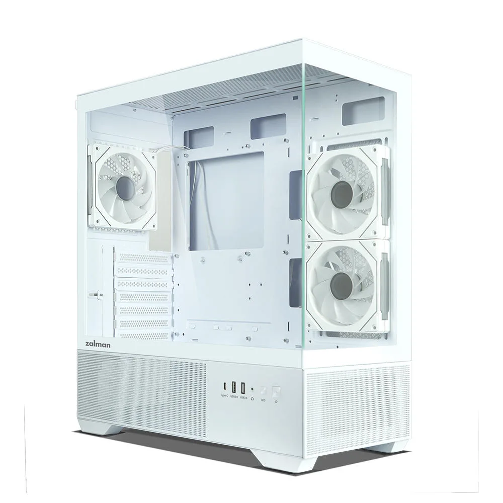 Корпус Zalman Chronix V2 без БЖ, 1xUSB3.0, 1xUSB2.0, 1x Type C, 2x120мм ARGB Reverse,  4x120мм ARGB, VGA 410мм, LCS ready, TG Side/Front Panel, ATX, білий