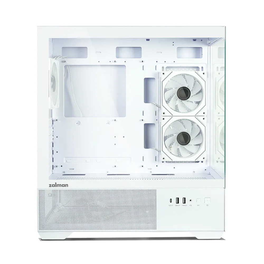 Корпус Zalman Chronix V2 без БЖ, 1xUSB3.0, 1xUSB2.0, 1x Type C, 2x120мм ARGB Reverse,  4x120мм ARGB, VGA 410мм, LCS ready, TG Side/Front Panel, ATX, білий