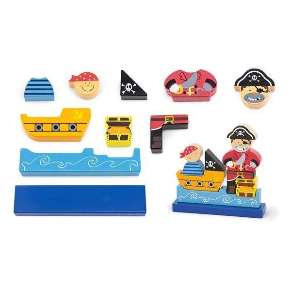 Магнітний вертикальний пазл Viga Toys дерев'яний 26х26 см різнокольоровий