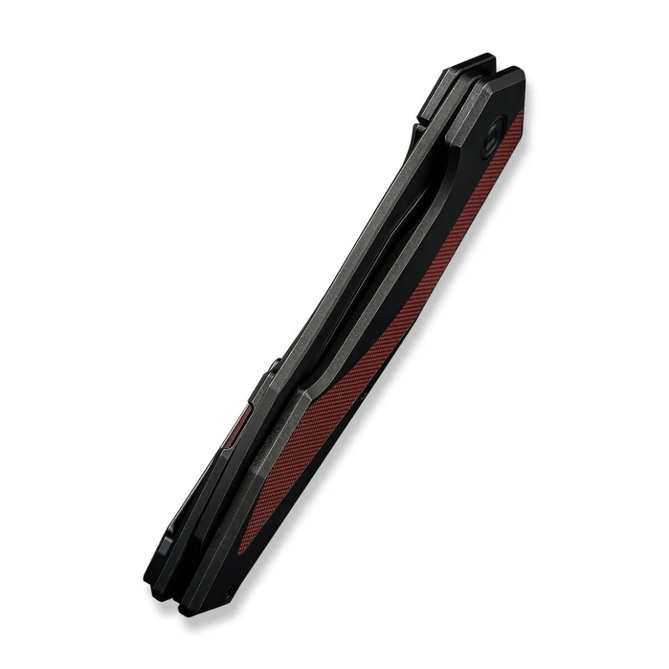 Складной нож Civivi 14C28N 93,9 мм G10 черный бордовый.