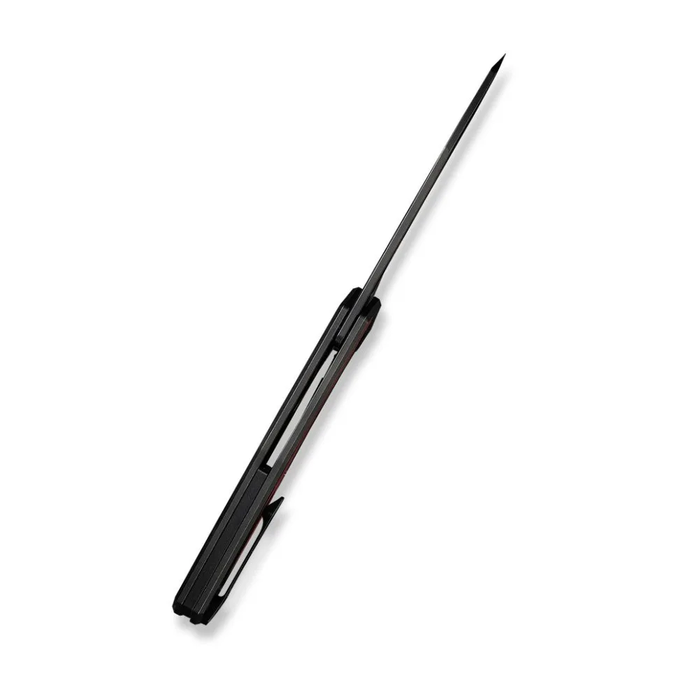 Складной нож Civivi 14C28N 93,9 мм G10 черный бордовый.