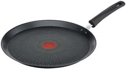 Сковорода для млинців Tefal Unlimited, 25 см, алюмінієва, чорного кольору.