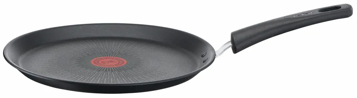 Сковорода для млинців Tefal Unlimited, 25 см, алюмінієва, чорного кольору.