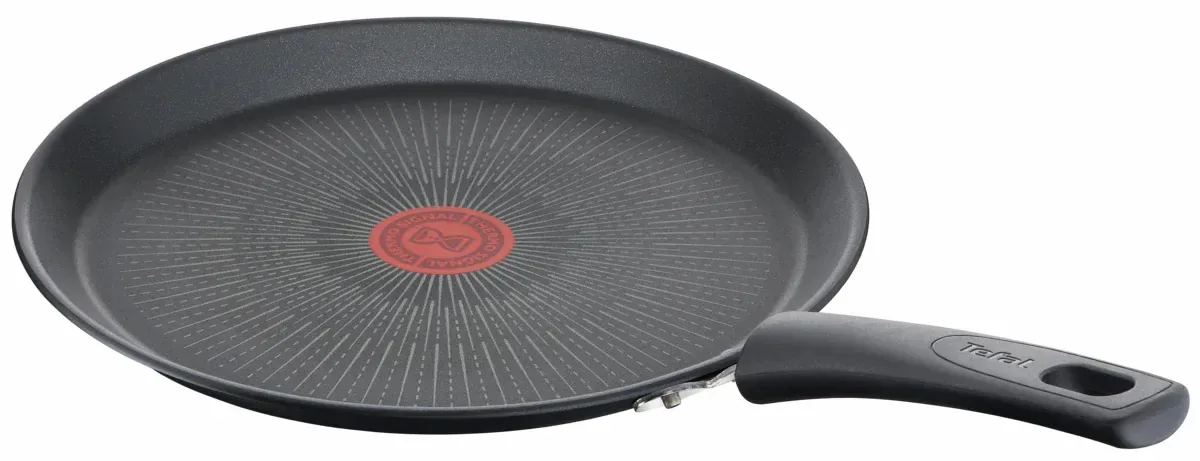 Сковорода для млинців Tefal Unlimited, 25 см, алюмінієва, чорного кольору.