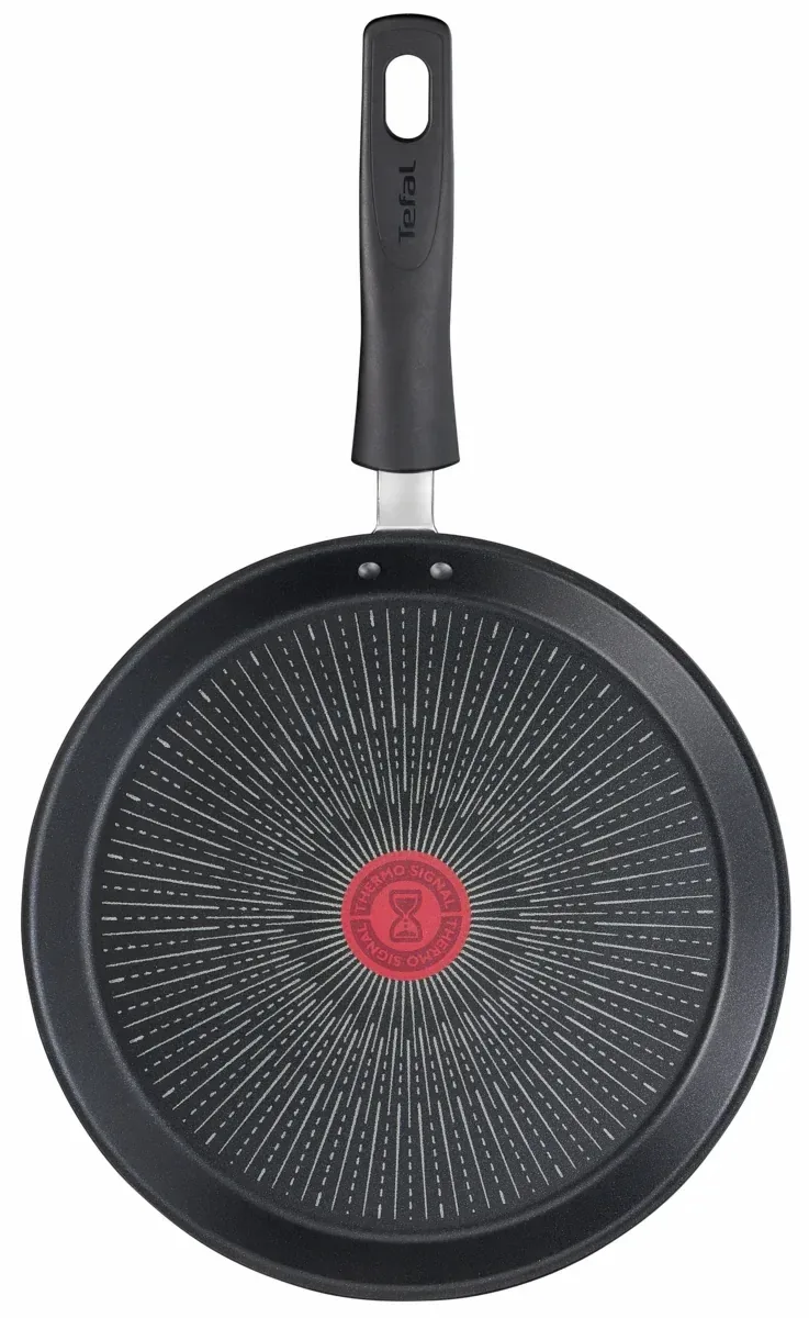 Сковорода для млинців Tefal Unlimited, 25 см, алюмінієва, чорного кольору.