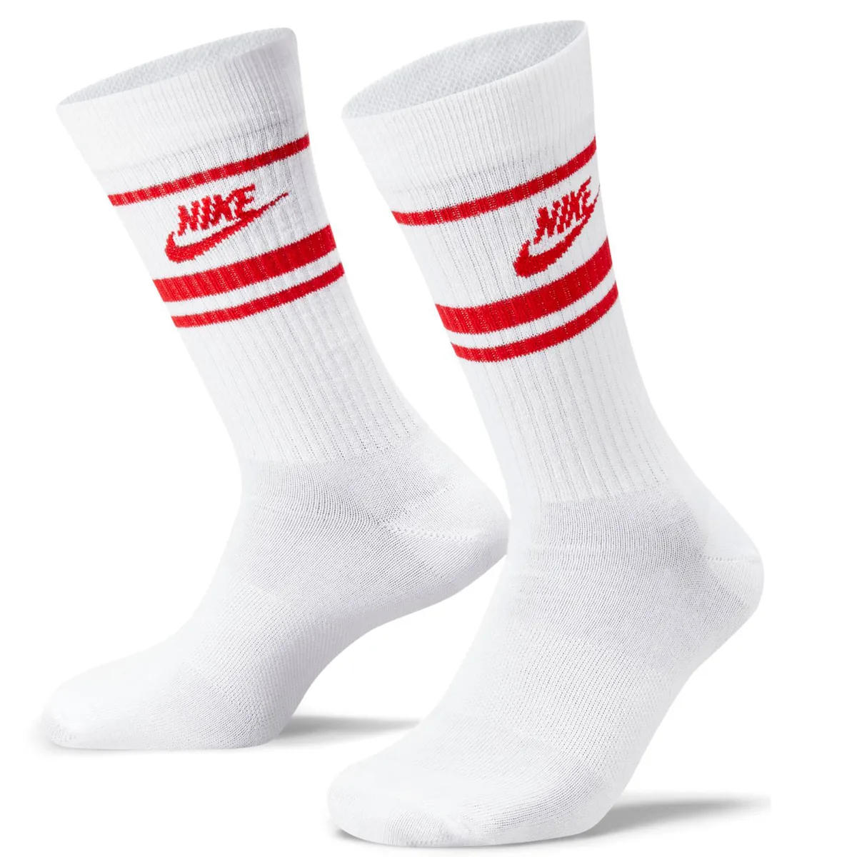 Шкарпетки Nike поліестер 34-38 білий червоний 3 пари