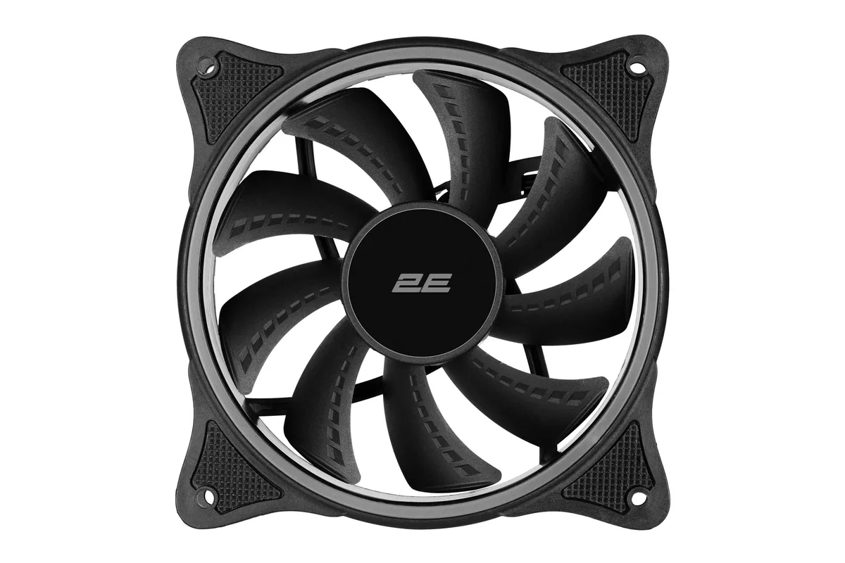 Корпусний вентилятор 2E Gaming чорний 120 мм ARGB 1200 об/хв 25.3 дБ