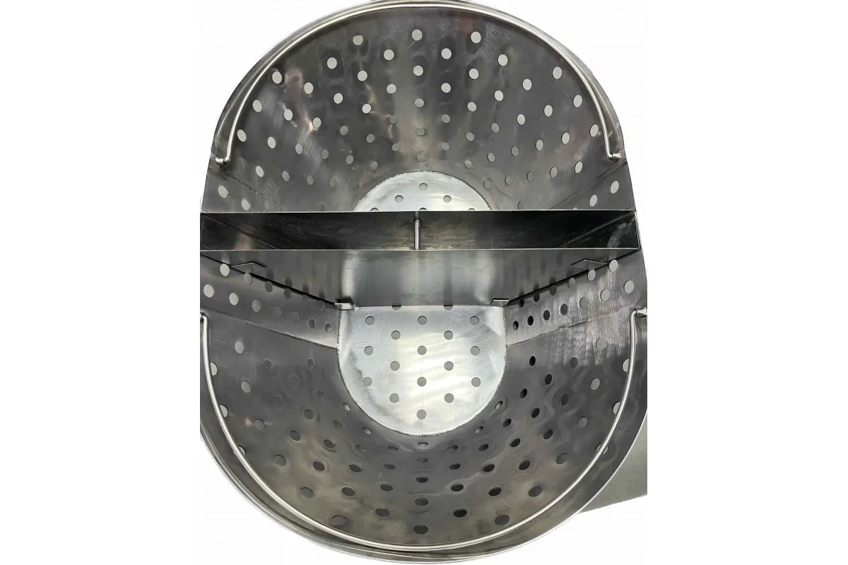 Корзинка для вугілля Primo Oval L 30 см з розділювачем чорна
