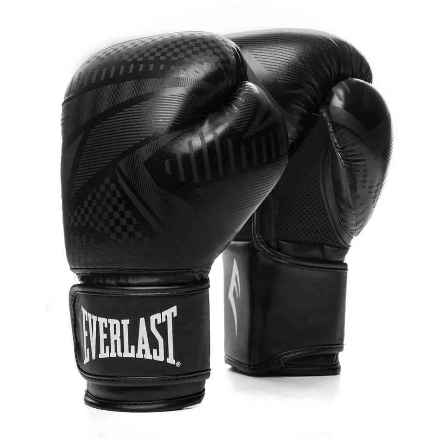 Боксерські рукавиці Everlast поліуретан 16 унцій чорні унісекс