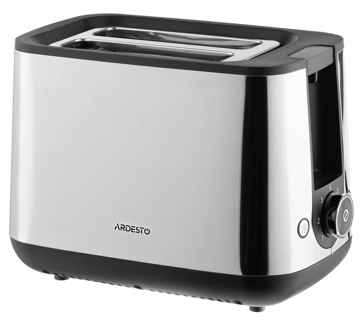 Тостер ARDESTO Steel Collection 800 Вт метал пластик сріблясто-чорний