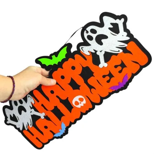 Підвіска Happy Helloween від Аплі Краплі декор для свята Хеллоуїн святковий елемент декору