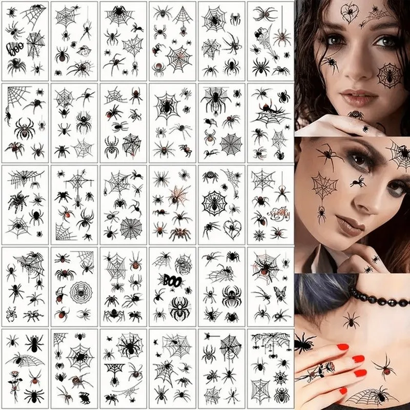 Набір Fresh Tattoo чорні тимчасові тату 9,5х5,5 см 30 шт