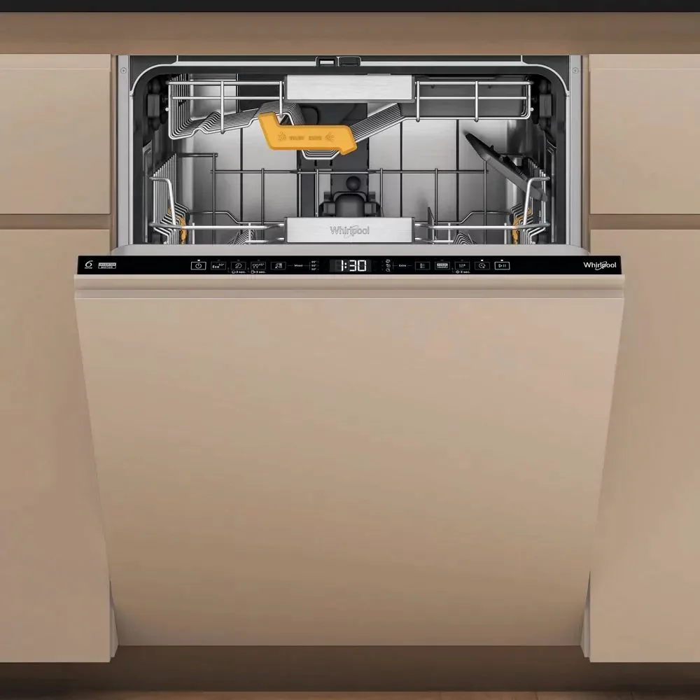 Посудомийна машина Whirlpool вбудована 14 комплектів A+++ 60 см біла з дисплеєм та 3 кошиками