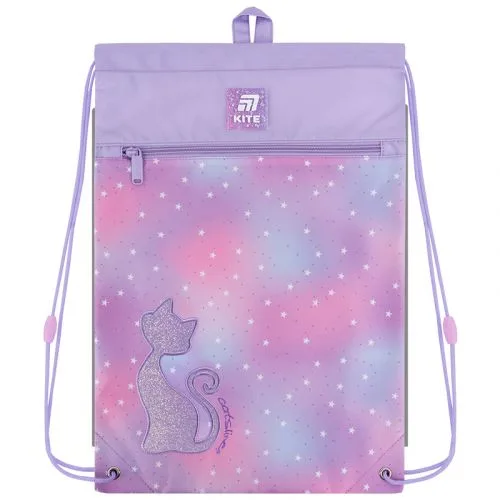 Сумка для взуття Kite Catsline-19 з аплікацією світловідбивні елементи для дітей та підлітків