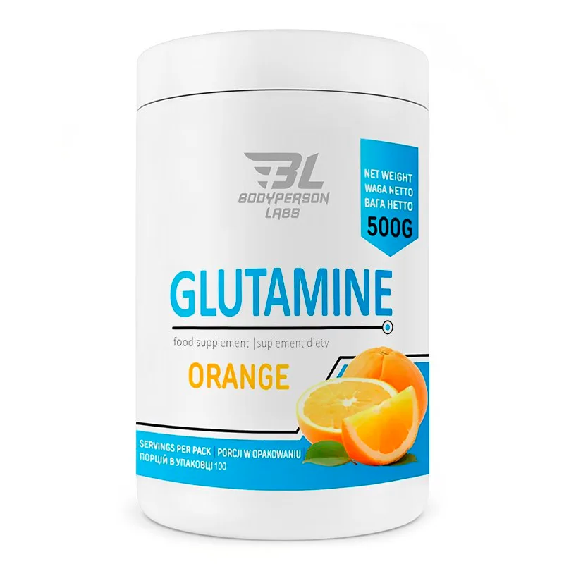 Glutamine Bodyperson Labs 500 г Апельсиновый вкус