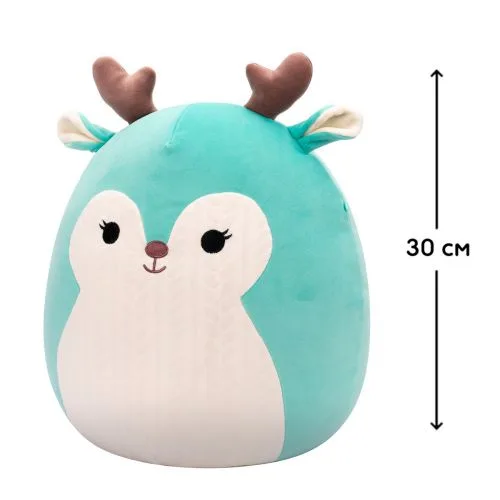 М'яка іграшка Squishmallows Олень Лопсанг 30 см іграшка для дітей.