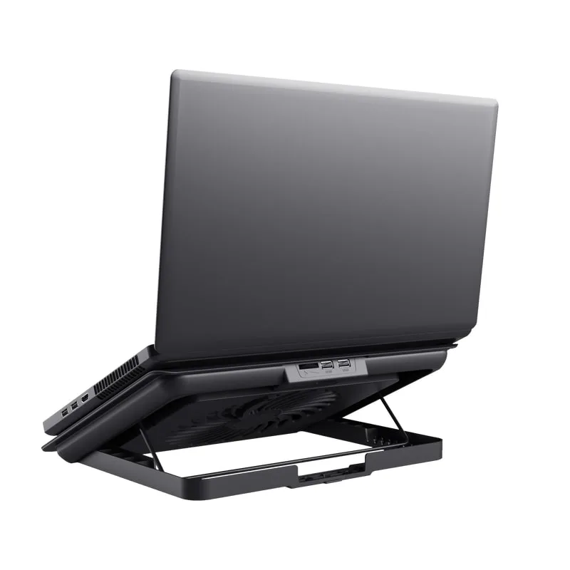 Подставка для ноутбука Trust Exto ECO, до 16", 2xUSB-A, серый