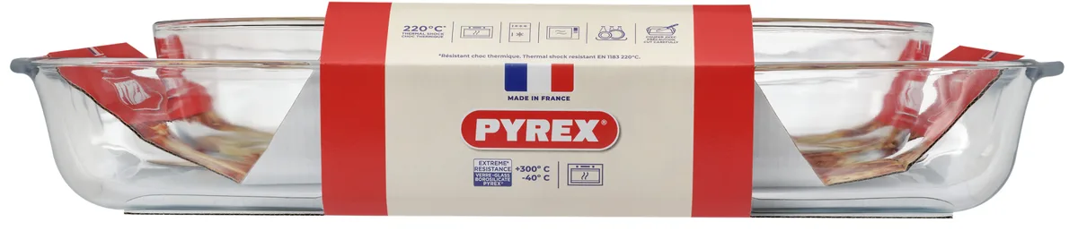 Набір форм для запікання Pyrex боросилікатне скло 40х27 30х21 см