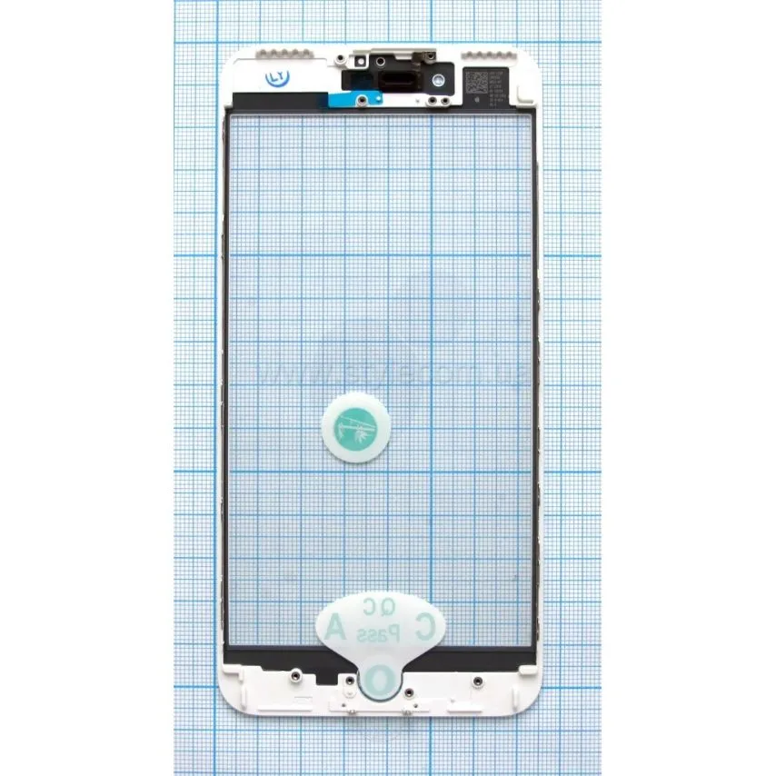 Скло для переклеювання Apple iPhone 6 Plus з рамкою OCA-плівка біле Original Quality