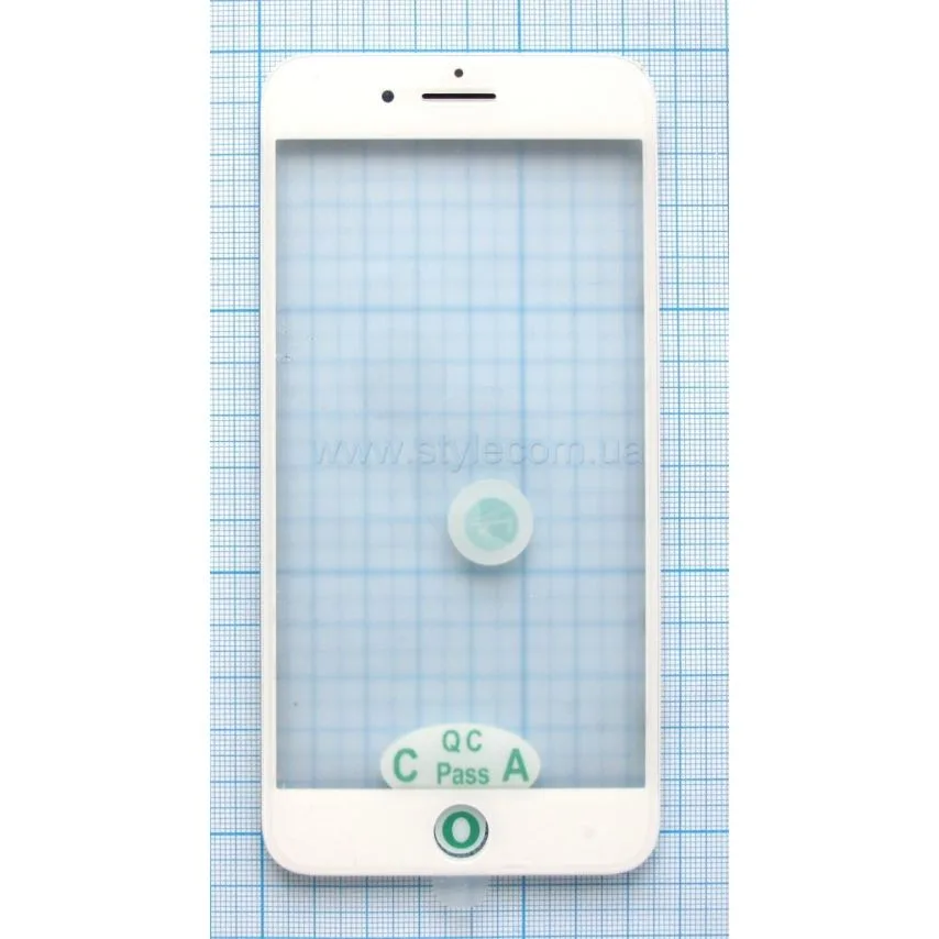 Скло для переклеювання Apple iPhone 6 Plus з рамкою OCA-плівка біле Original Quality