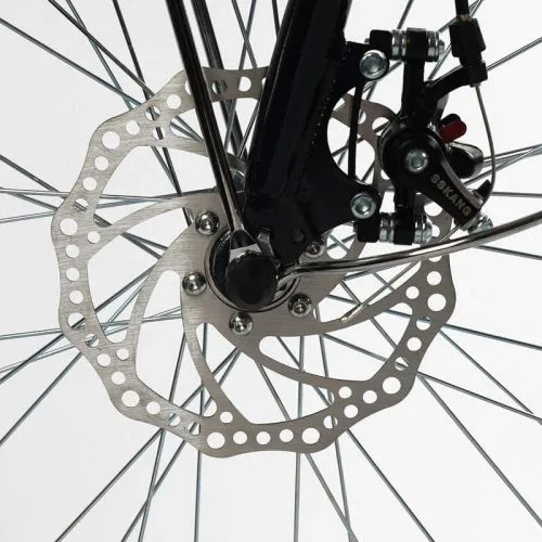Велосипед городской Corso Polaris 26 дюймов с корзиной для женщин с багажником и Shimano 7 скоростей