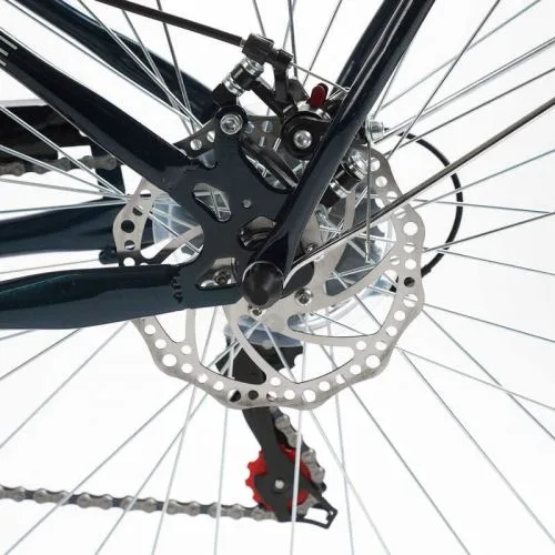 Велосипед городской Corso Polaris 26 дюймов с корзиной для женщин с багажником и Shimano 7 скоростей