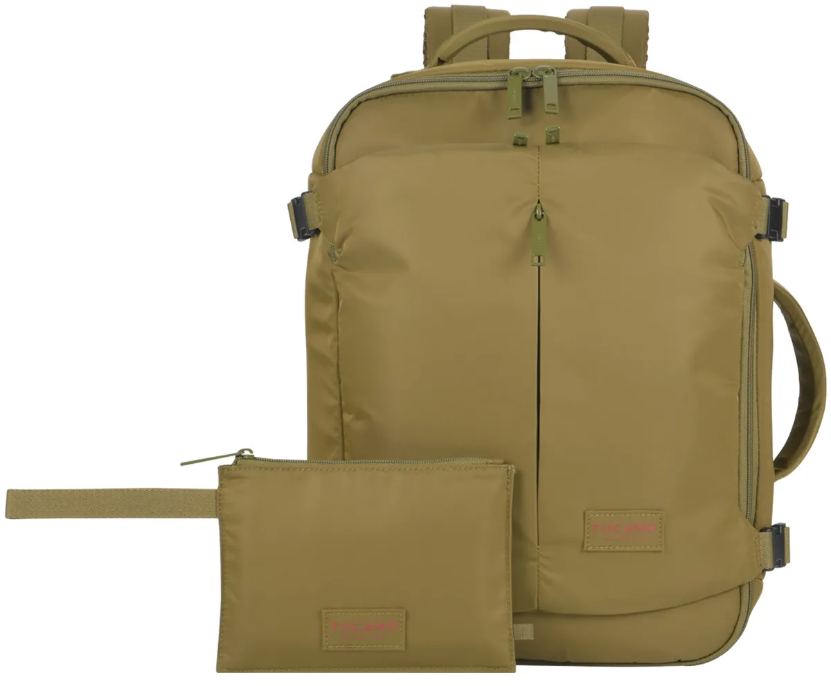 Рюкзак дорожній Tucano TUGO Premium CABIN 16", 23л, зелений