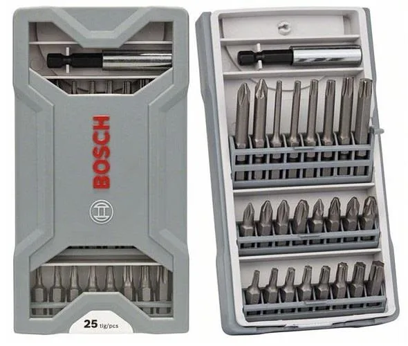 Біт Bosch сталь 1/4" магнітний тримач набір 25 шт