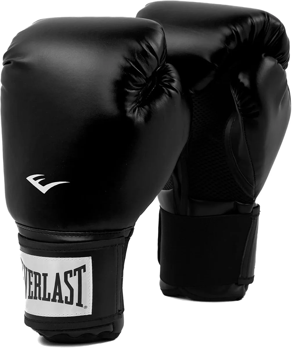 Боксерські рукавиці Everlast поліуретан 8 унцій чорні унісекс