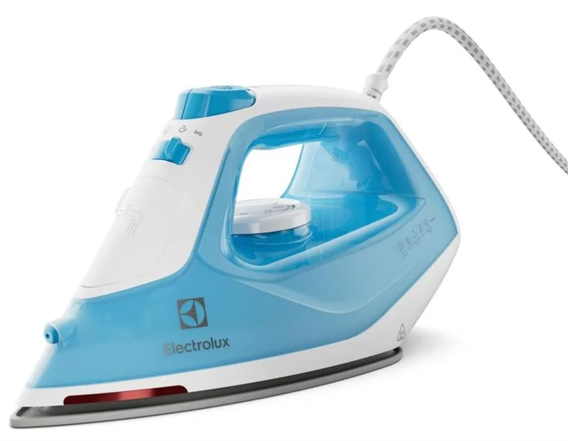 Утюг Electrolux, 2300Вт, 250мл, мощный паровой удар 110гр, керамическая подошва, сине-белого цвета