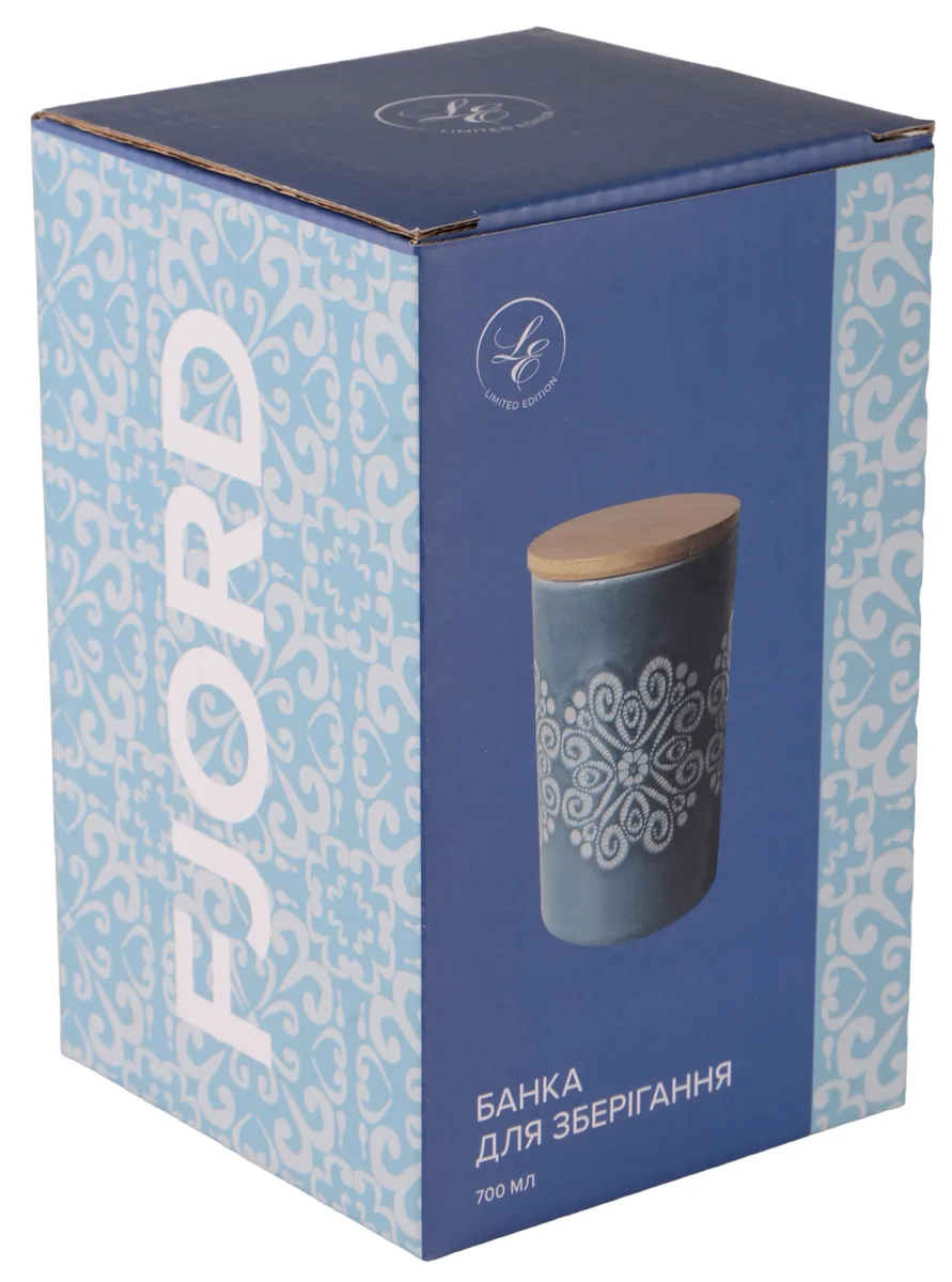 Банка Limited Edition керамічна 700 мл блакитна