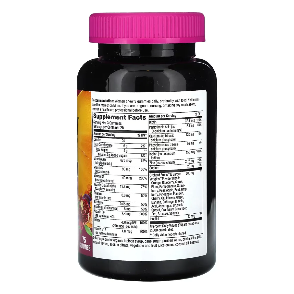 Мультивитамины ProDobro Women's Premium Multivitamin 75 жевательных таблеток Вегетарианские