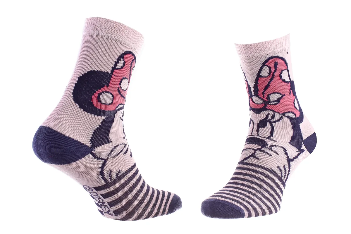 Шкарпетки DISNEY MINNIE 76% бавовна 31-35 світло-сірий