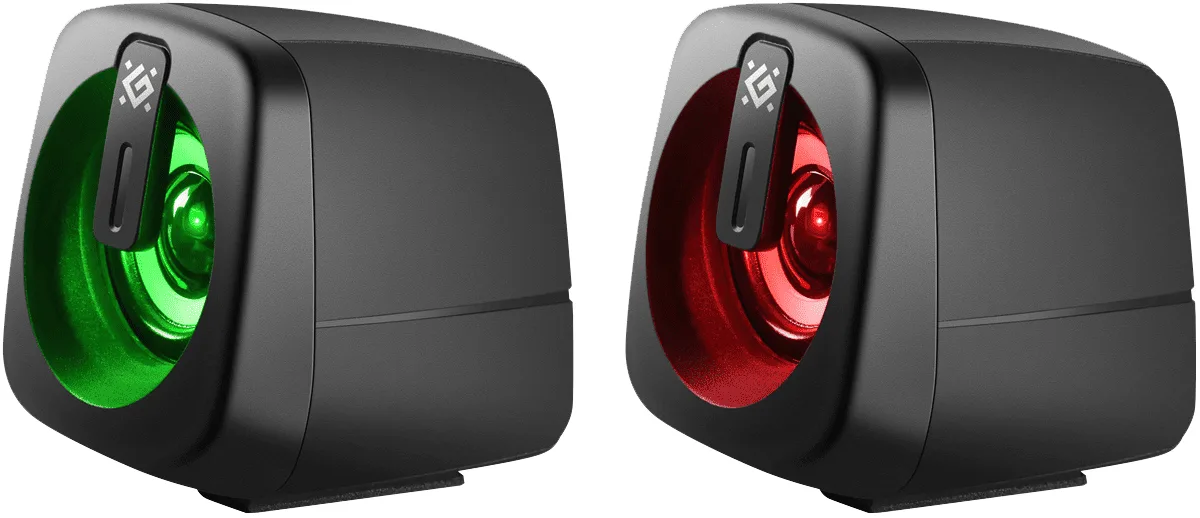 Акустика Defender пластикова 2.0 6 Вт USB 88х156х88 мм Чорна