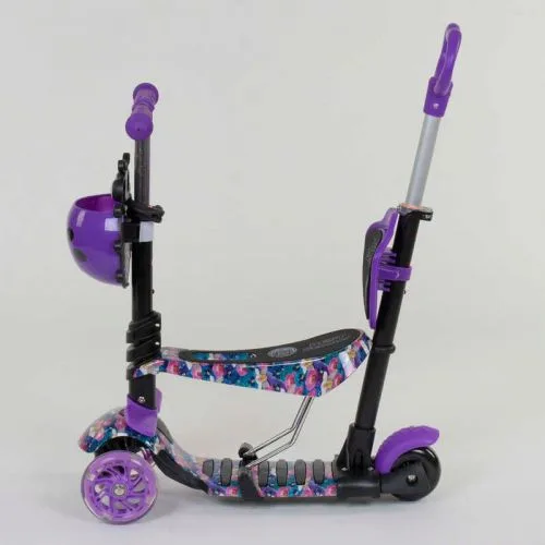 Самокат Best Scooter 5в1 для детей с подсветкой колес и сидением.