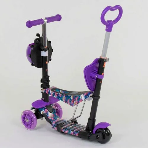 Самокат Best Scooter 5в1 для детей с подсветкой колес и сидением.