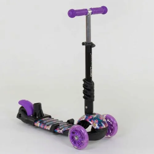 Самокат Best Scooter 5в1 для детей с подсветкой колес и сидением.