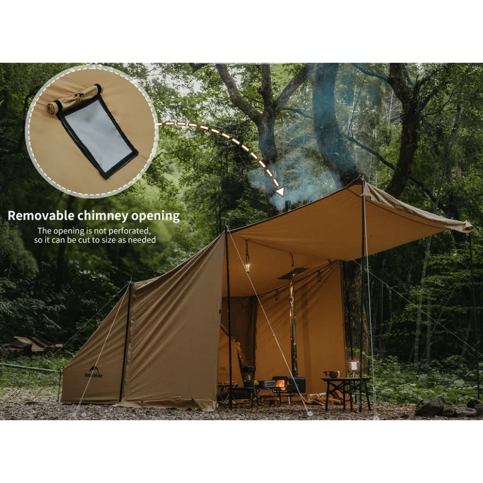 Намет одномісний Naturehike полікоттон 250х220х170 см коричневий