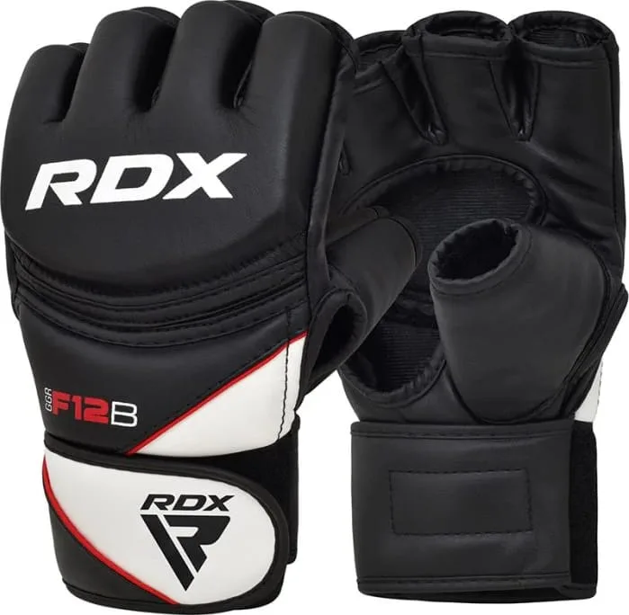 Тренировочные перчатки RDX кожа XL черный белый