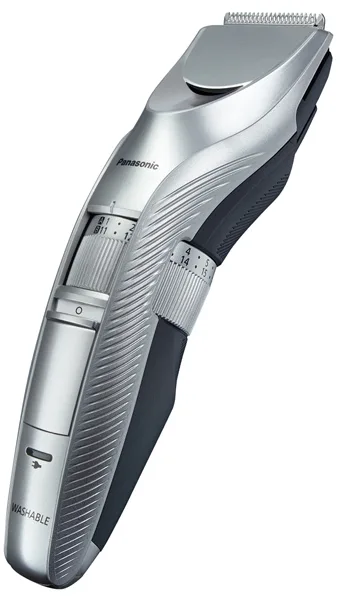 Тример Panasonic для стрижки бороди, вусів та волосся, з комбінованим живленням (мережа та акумулятор), 2 насадки, у комплекті кей