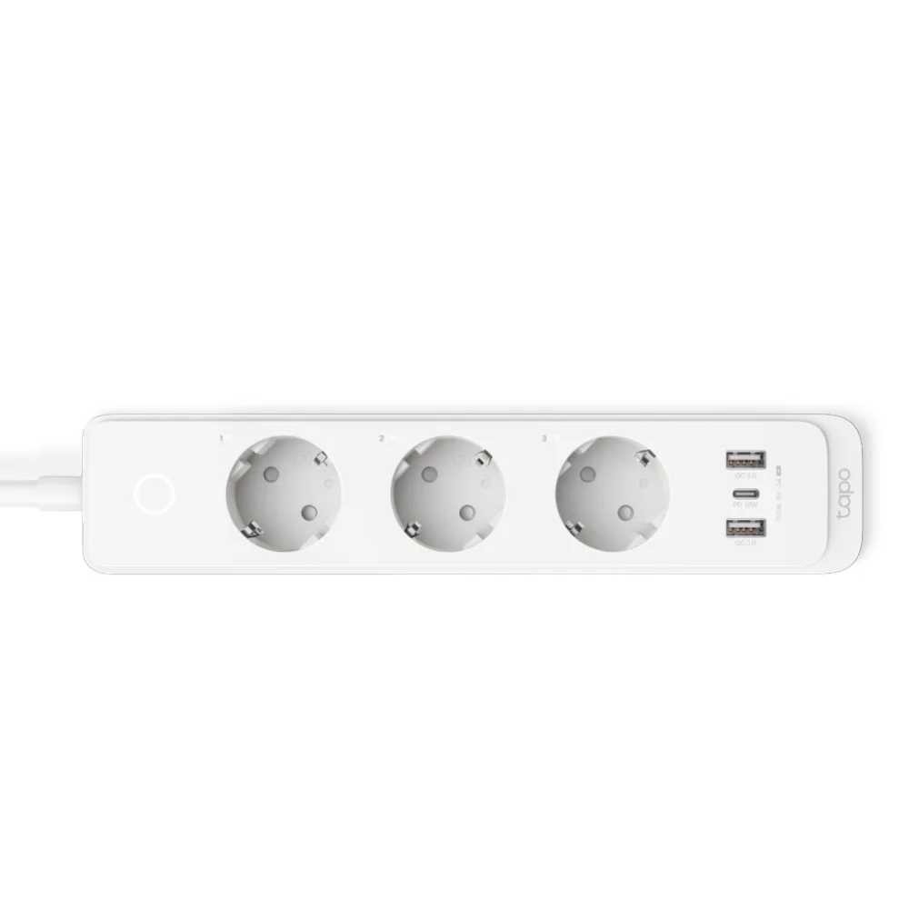 Розумний Wi-Fi подовжувач живлення TP-LINK P300 N300 BT 10A 2300W 3xSchuko 2xUSB 3.0 PD QC3.0