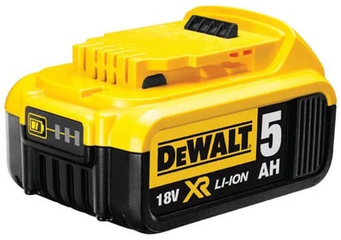Акумулятор DeWalt 18В Li-Ion 5А·год для інструментів XR потужний акумулятор для тривалої роботи